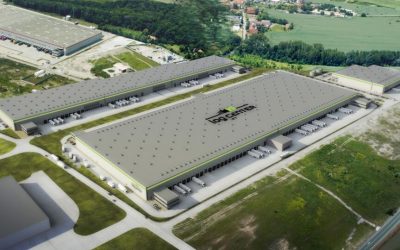 V Kostolných Kračanoch budujú novú halu so solárnymi panelmi pre logistiku a e-commerce