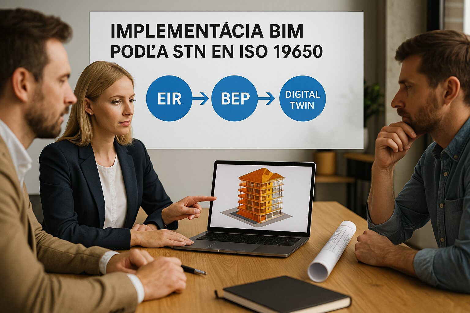 Ako implementovať BIM podľa STN EN ISO 19650 pri projektovaní bytových a administratívnych budov
