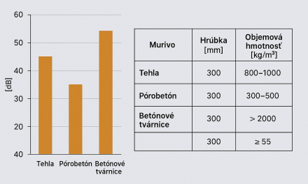 Akustické vlastnosti nosného muriva podľa STN EN ISO 717-1 – merania a odporúčania pre obytné budovy