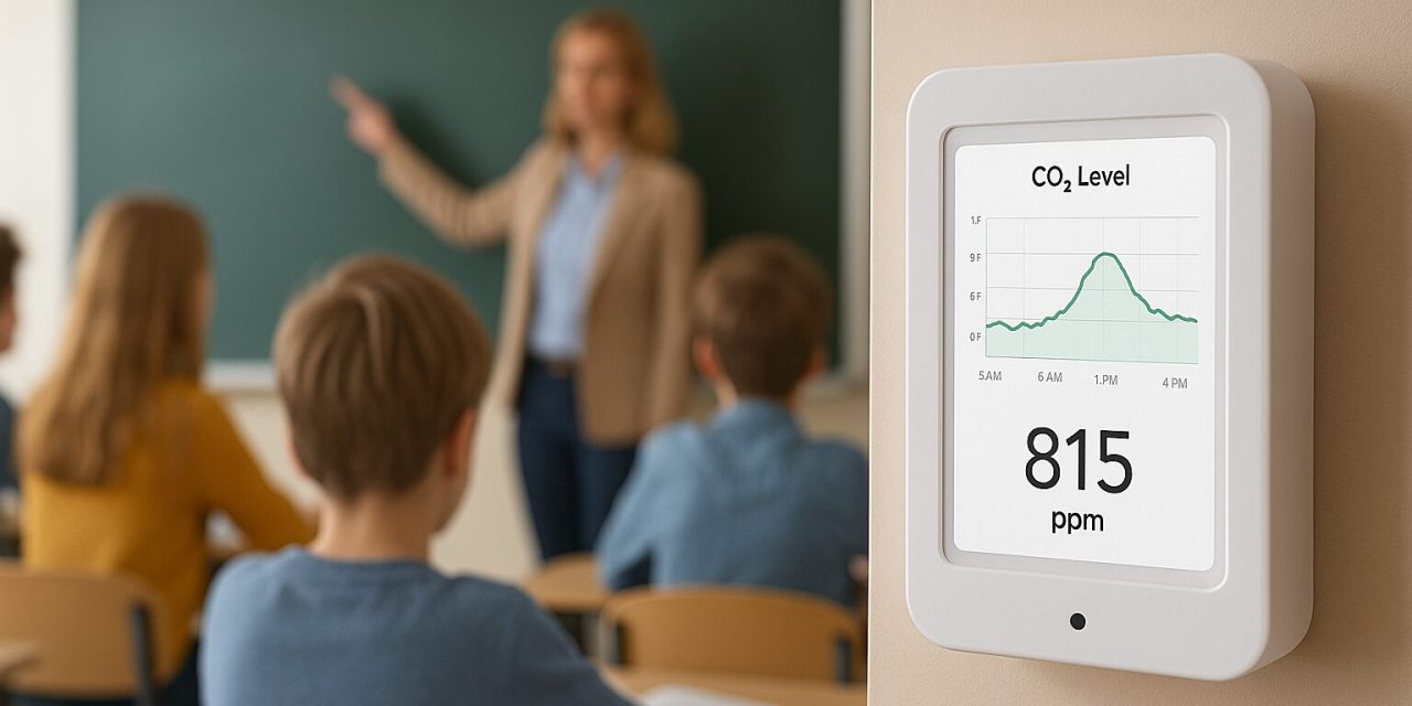 Monitorovanie CO₂ vo vnútornom prostredí školy – Inteligentné IoT riešenia