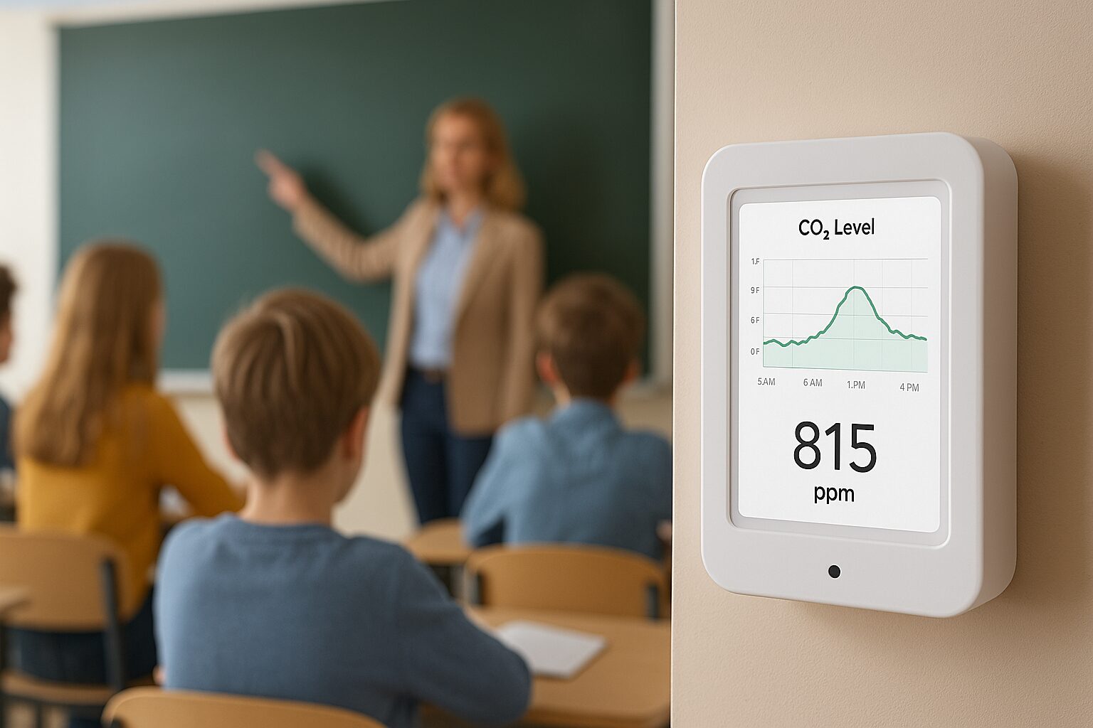 Monitorovanie CO₂ vo vnútornom prostredí školy – Inteligentné IoT riešenia