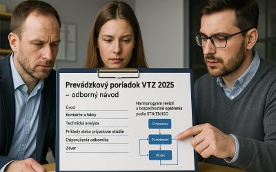 Prevádzkový poriadok VTZ 2025 – odporúčaná štruktúra a obsah