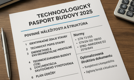 Technologický pasport budovy 2025 – povinné náležitosti a štruktúra