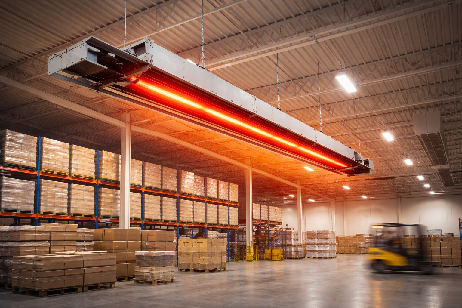 Termstar 2000 ESS – sálavý vykurovací systém pre priemyselné a logistické priestory