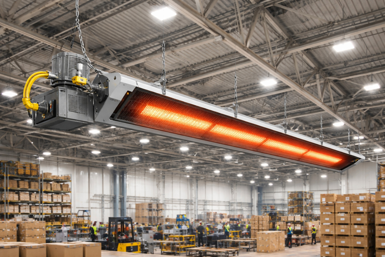 TERMSTAR 2000 F – sálavý infražiarič pre priemyselné haly