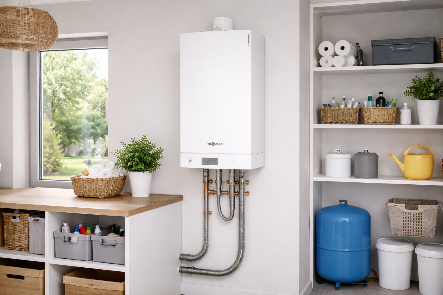 Plynové kotly – Plynové kondenzačné kotly Viessmann Vitodens pre domácnosti a menšie objekty