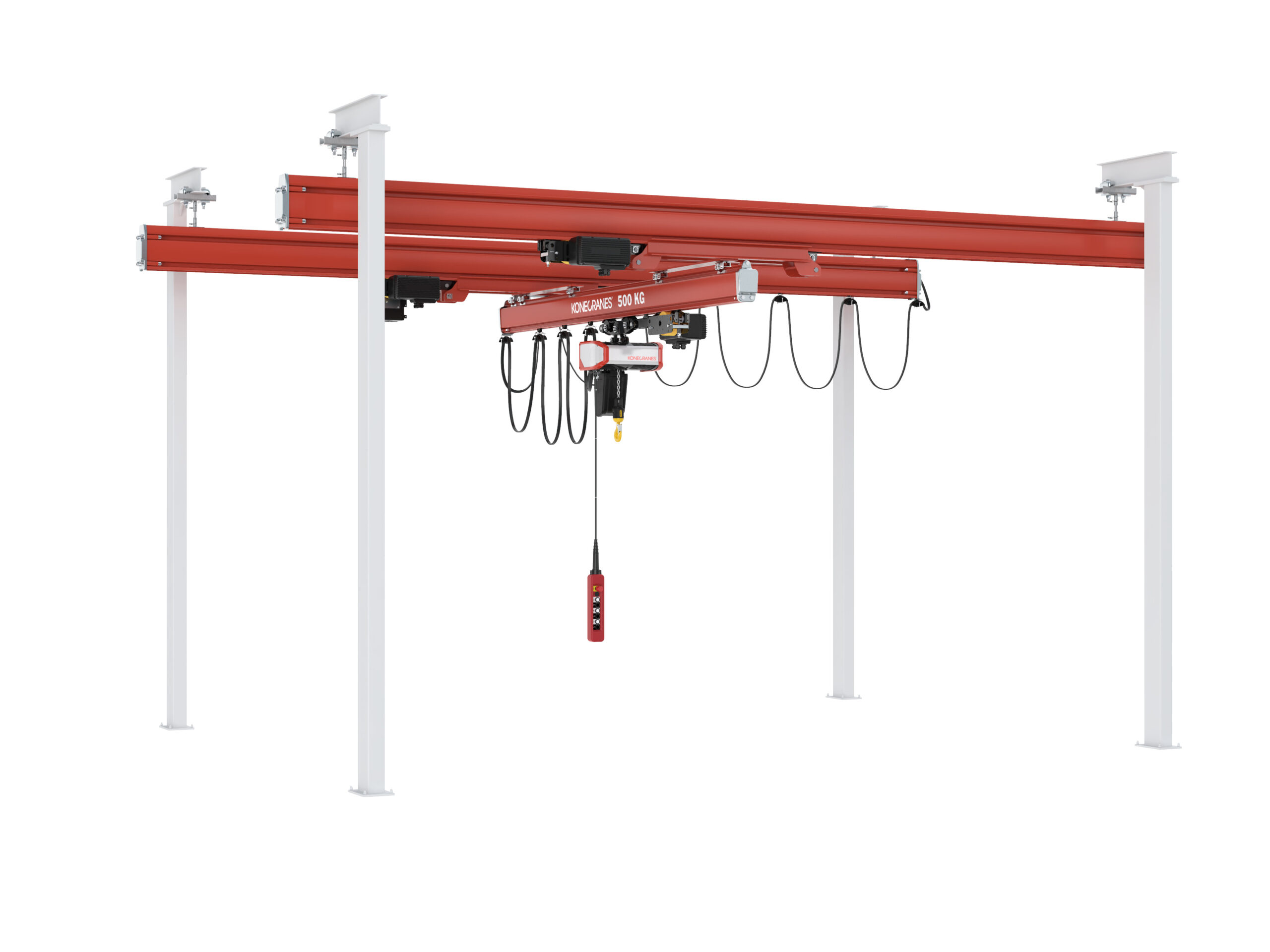 Zdvíhacie zariadenia – Oceľové systémy Konecranes KBK pre pracovné stanice