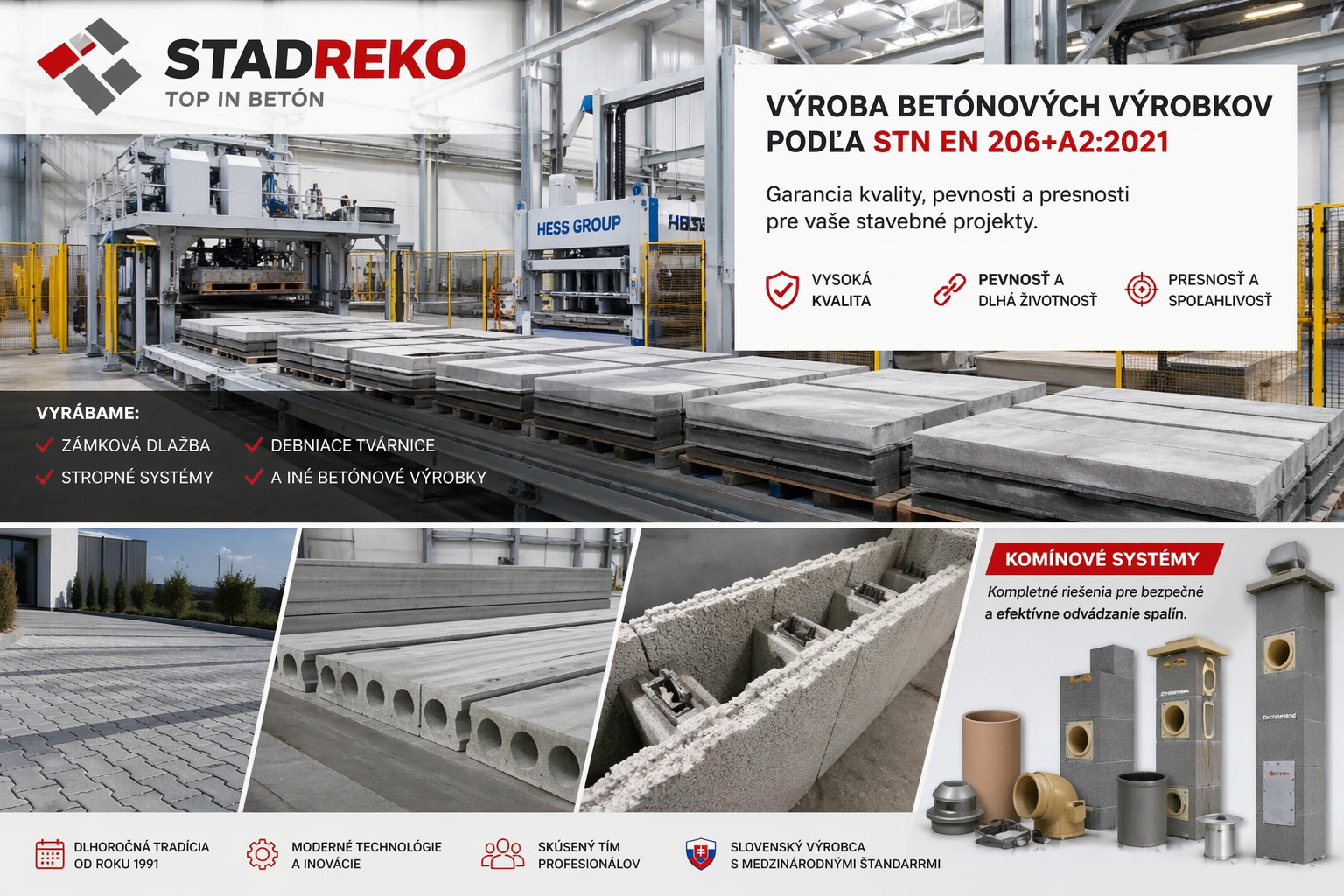 STADREKO, s.r.o. – výrobca betónových výrobkov