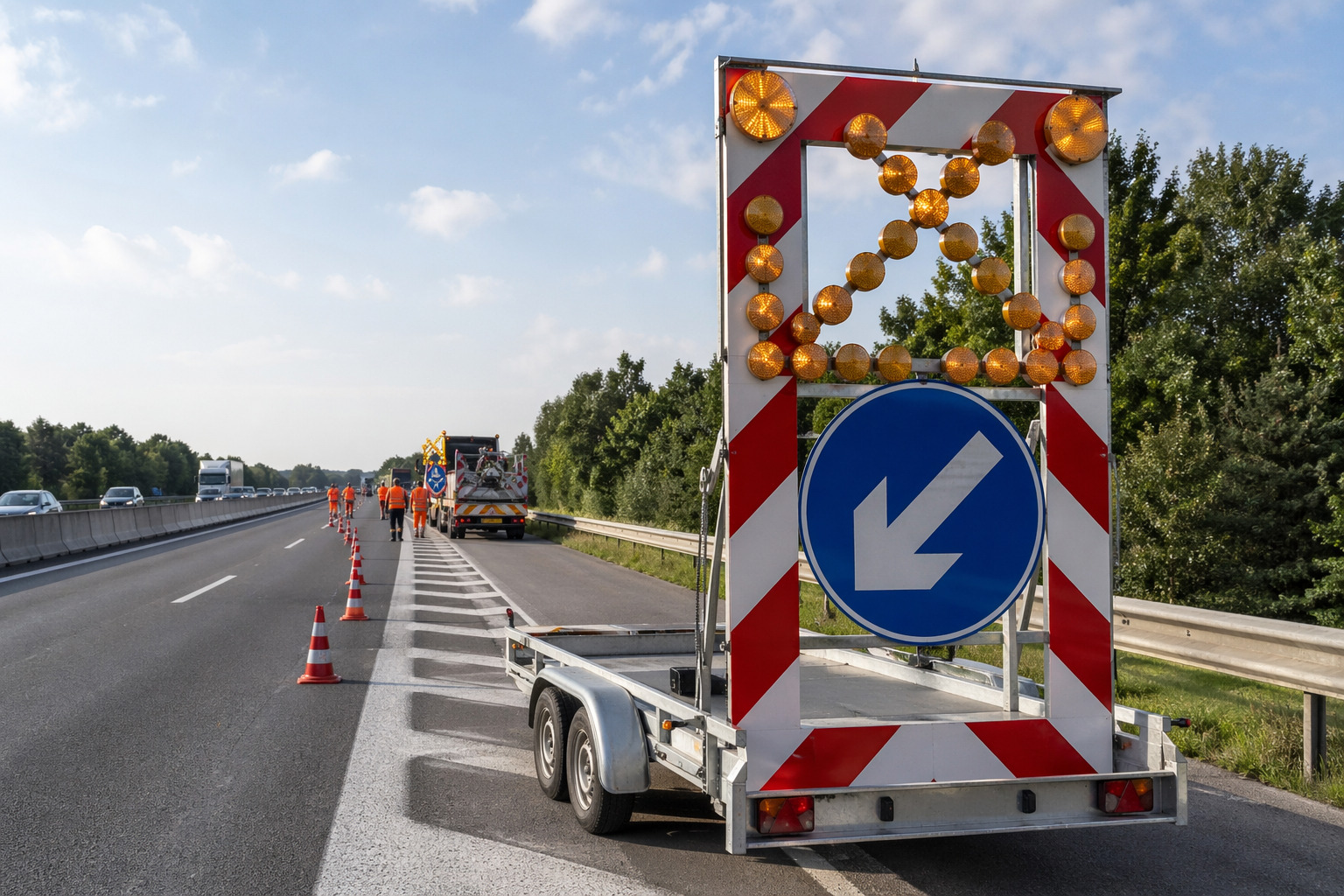 SIGNALIZAČNÝ VOZÍK 16-20 – prívesné signalizačné zariadenie