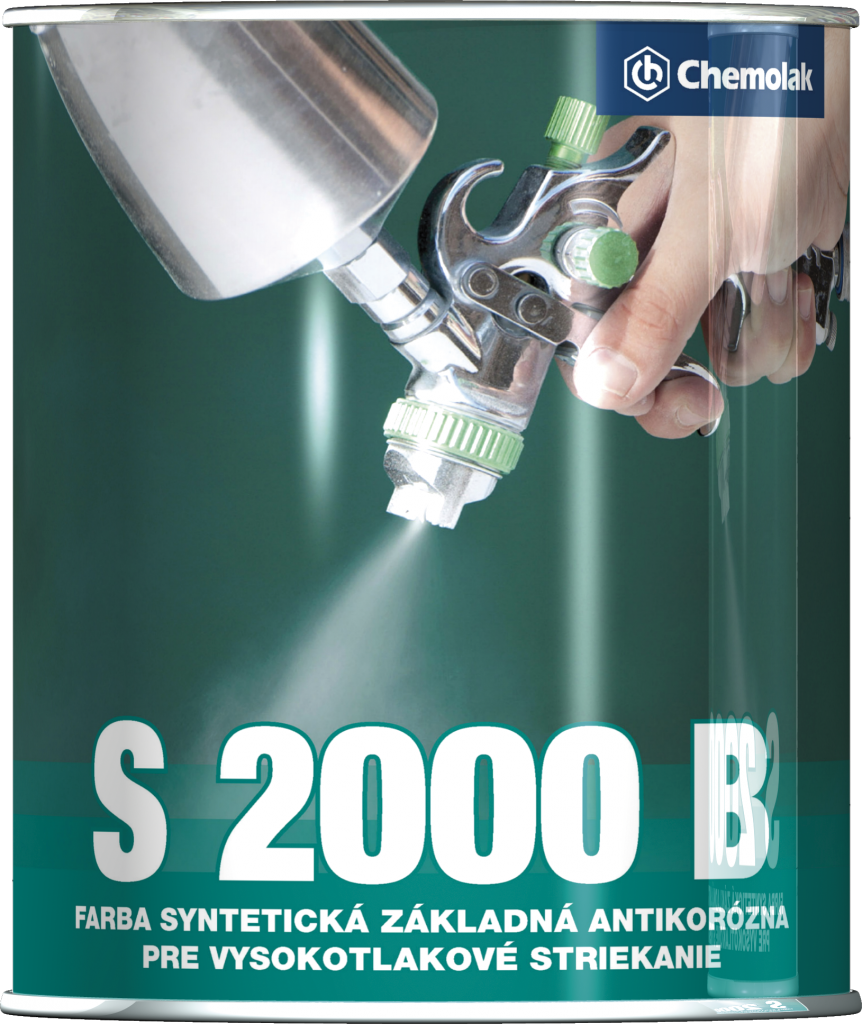 Nátery oceľových konštrukcií a výrobkov 12944 – S 2000 B základná farba na vysokotlakové striekanie