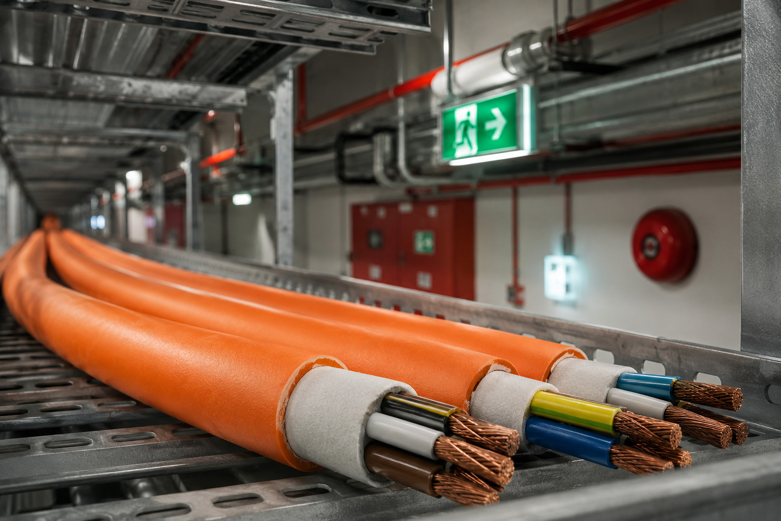 Bezhalogénové káble – silové káble so zachovaním funkčnosti pri požiari minimálne 60 minút pre bezpečné elektroinštalácie