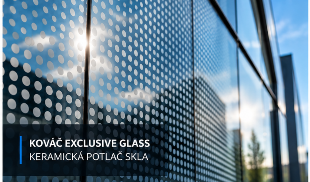 Keramicky potlačené fasádne sklo Kováč Exclusive Glass