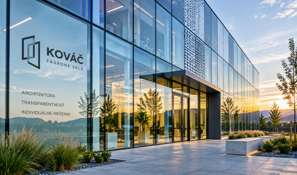 Fasádne sklá Kováč v architektonickom riešení presklenej fasády