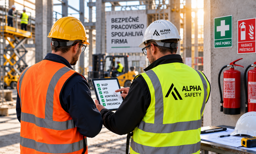 Alpha Safety – kontrola BOZP a bezpečnosti na stavenisku